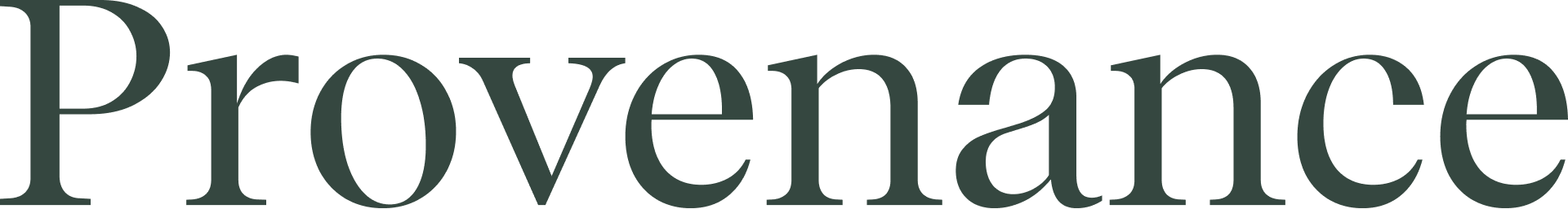 Provenance logo